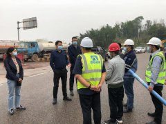管委会领导王建华检查在建项目安全生产稳定工作