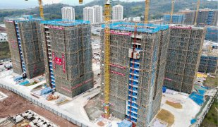 广阳湾国际人才公寓项目 L32#地块第一批次楼栋已完成主体封顶